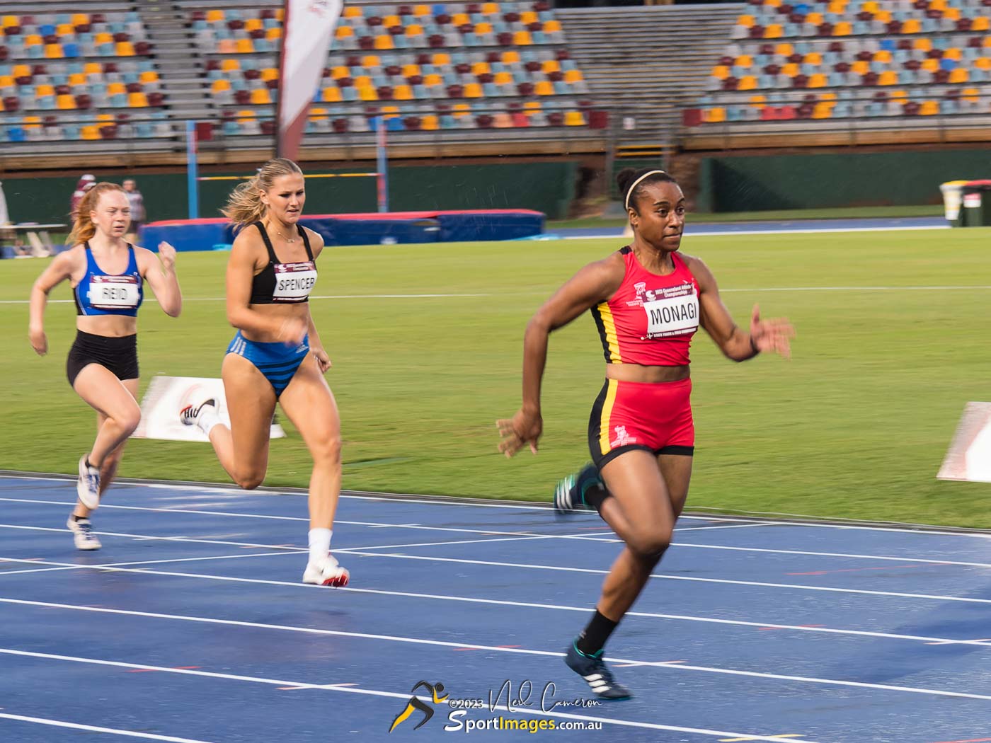 Adrine Monagi, Heat 3, Women Open 100m